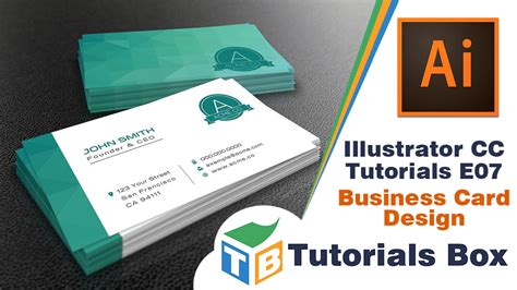 The tutorial is about designing a basic structure of the card. Illustrator CC tutorials | E07 | Business Card Design ...