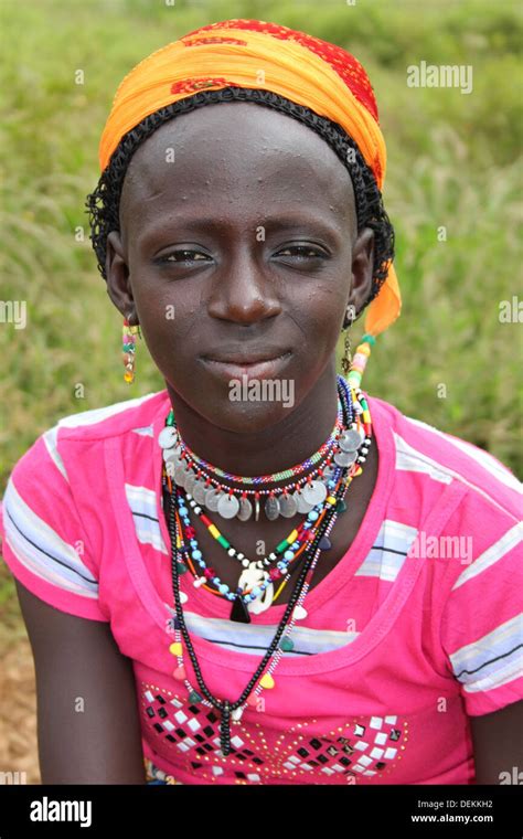 Young Fulani Woman In Ghana Stock Photo 60668750 Alamy