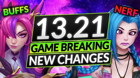 New Patch 1321 Champion Buffs And Nerfs Full Notes Lol Meta