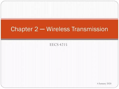 Ppt Chapter Wireless Transmission Powerpoint Presentation Free