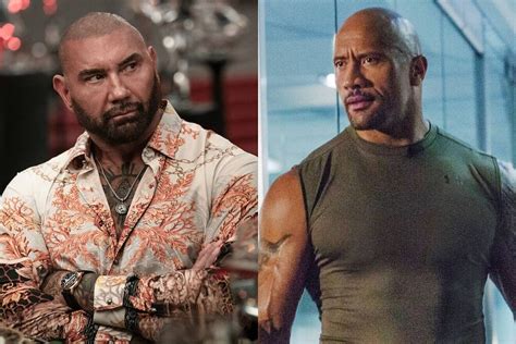 Dave Bautista Hits Out At Dwayne Johnson I Never Wanted To Be The Next
