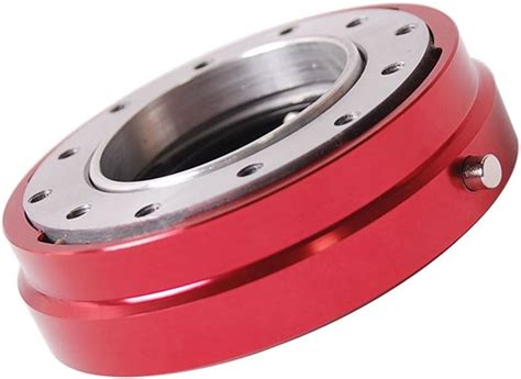 Red Thin Version 6 Hole Steering Wheel Quick Release Hub