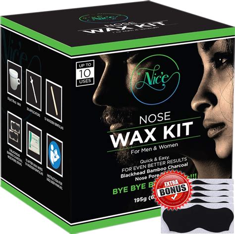 Nose Wax Kit For Men And Women Nose Hair Wax With 30 Wax Applicator