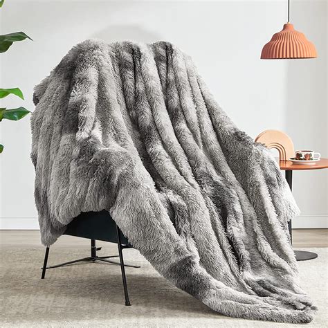 Beautex Faux Fur Throw Blanket Soft Sherpa Fleece Blankets Warm Thick