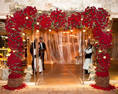 Red Roses Arch Weddingtalesgr