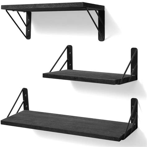 Black Wall Mounted Shelves Decor For You