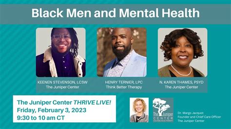 Black Men And Mental Health Youtube