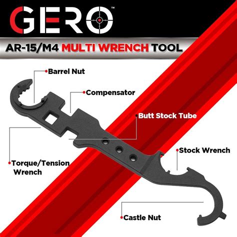 Gero Ar 15 Armorers Tool All In One Combo Armorers Wrench