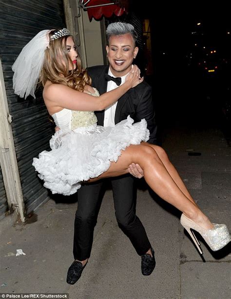 Busty Abi Clarke Goes As A Zombie Bride For Halloween Daily Mail Online