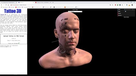 Maybe you would like to learn more about one of these? LIL PEEP FACE TATTOOS. 3D TATTOO EDITOR - YouTube