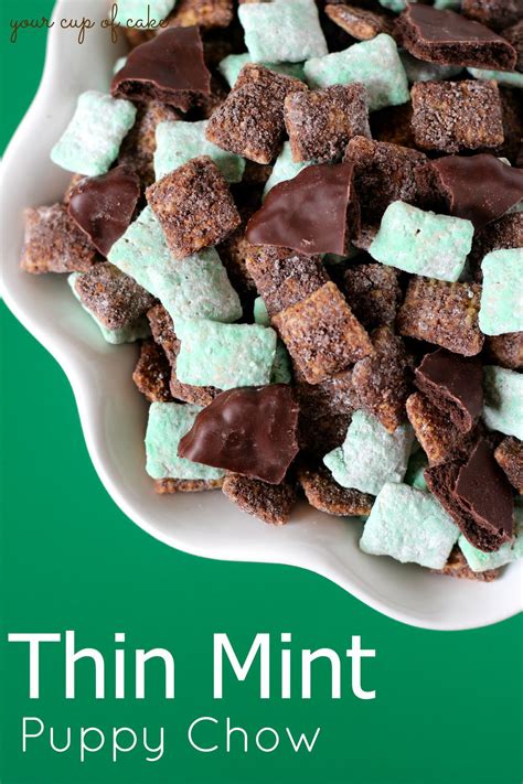If your house is the popular one on the block, the one where all the kids come to hang out, we know how it is! Thin Mint Puppy Chow | AllFreeCopycatRecipes.com