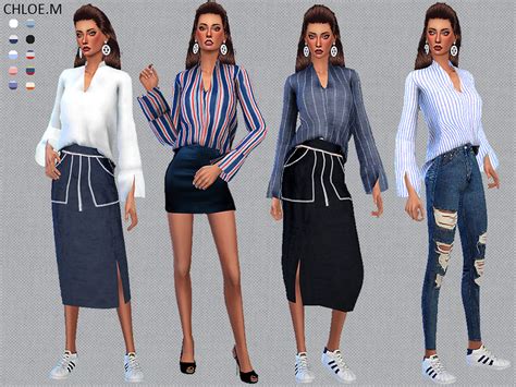 The Sims Resource Blouse For Female