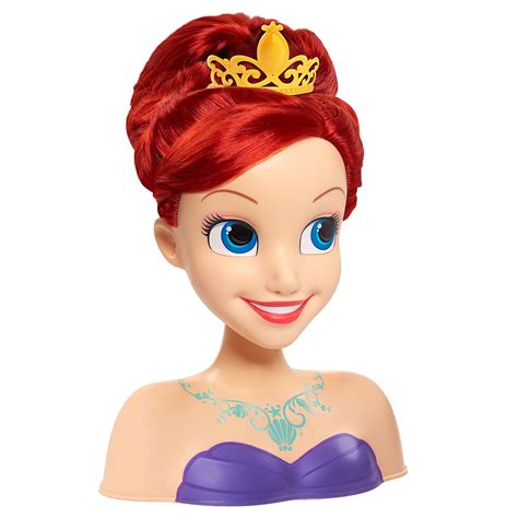 Buy Disney Princess Ariel Styling Head Red Hair 10 Piece Pretend Play