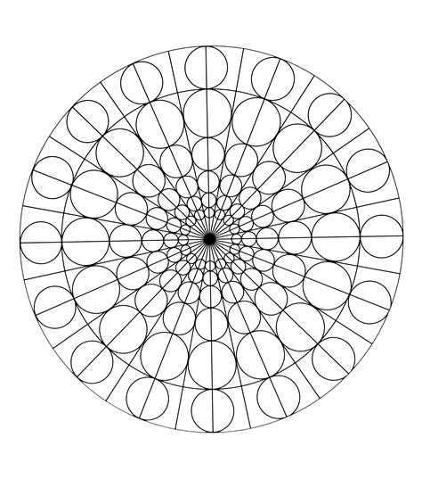Mandala To Color Patterns Geometric 8 Mandalas With Geometric Patterns