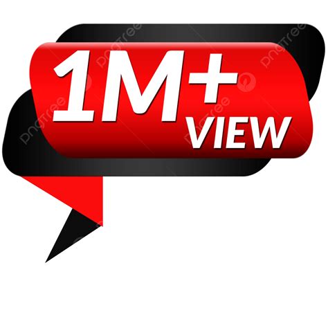 1 Million Views 1m Views 1 Million Views Youtube 1m Views Png Png