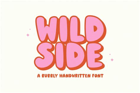 Wildside Bubbly Handwritten Font Creative Market