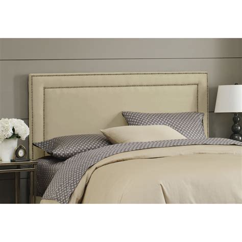 An upholstered headboard need not be a weighty behemoth with guts made from wood, plywood or fiberboard. Mercer41 Nail Buttoned Upholstered Panel Headboard ...