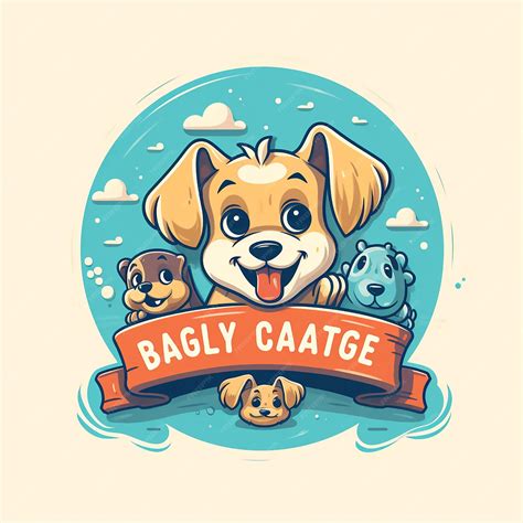 Premium Vector | A logo for a doggy daycare