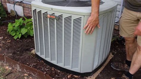 If water accumulates on your air conditioners external coils (called condenser coils) and then freezes, it runs the possibility of. How to Remove Shroud Cover from Trane XB13 Air Conditioner ...