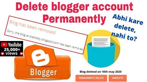 Solved How To Delete Blogger Account Delete Your Blogger Account Step