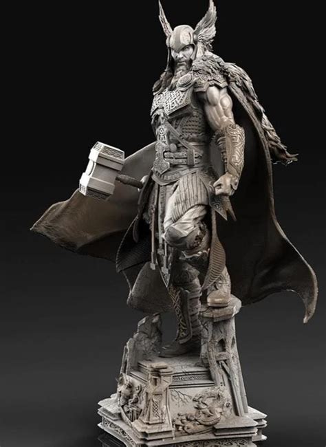 Viking Thor 14 Scale Statue Caleb Nefzen By Xm Studios Spec