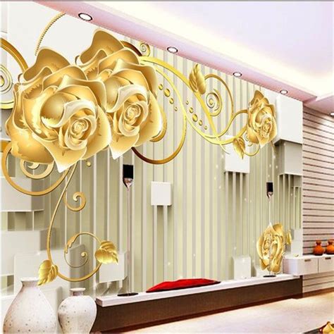 Not sure whether to dress the entire room in traditional wallpaper or create a striking feature wall? beibehang Large Custom Photo Wallpaper 3d Luxury Quality ...