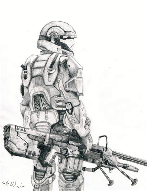 Halo 3 Odst Drawing Halo