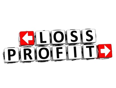 3d Profit Loss Crossword Stock Illustration Illustration Of Business