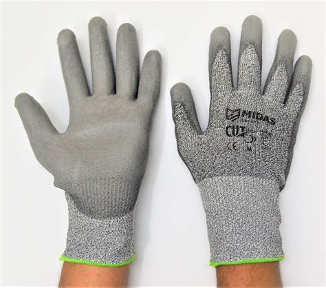 Unisex Iso Cut Resistant Hand Gloves Cut Level 5 Midas Make Rs 270
