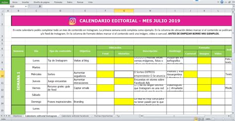 Plantilla Gratis Crear Un Calendario Editorial Para Redes Sociales 2022
