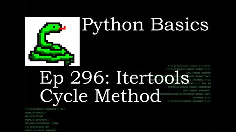 Python Basics Itertools Cycle Methods Youtube