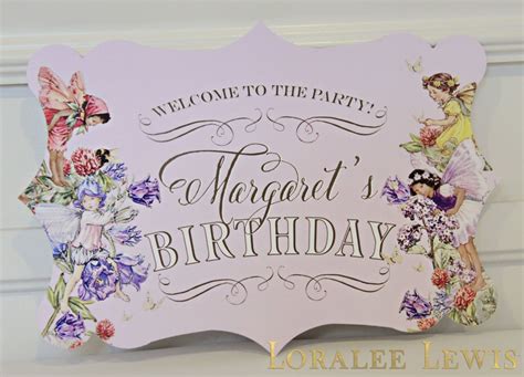 pixie hollow party event sign by loralee lewis