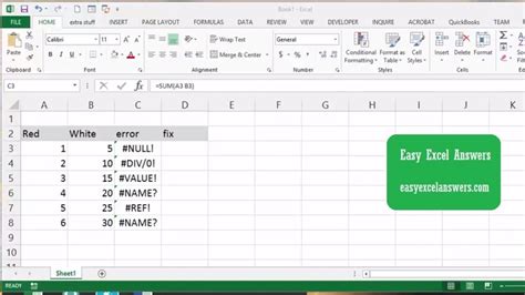 Most Common Error Messages In Ms Excel And Ways To Fix Them Riset
