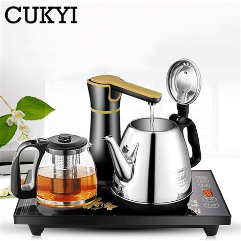 Cukyi Electric Kettles Household Tea Pot Set 10l Capacity Stainless