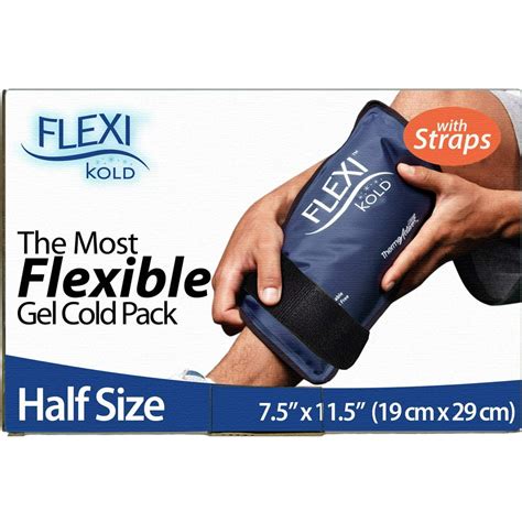 Flexikold Gel Ice Pack Wstraps Half Size 75 X 115 6303 Cold
