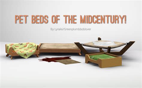 Mod The Sims Pet Beds Of The Midcentury Additional Props