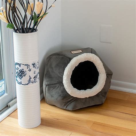 Armarkat Covered Beds Grey Cave Shape Covered Cat Bed Cat — Sloven
