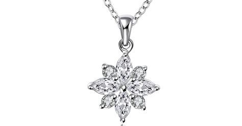 Sterling Silver Austrian Crystal Snowflake Necklace
