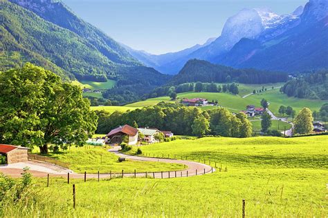 Ramsau Valley In Berchtesgaden Alpine Region Landscape View Photograph
