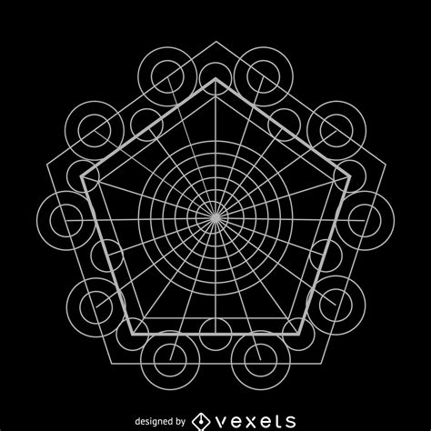 Complex Sacred Geometry Design Vector Download