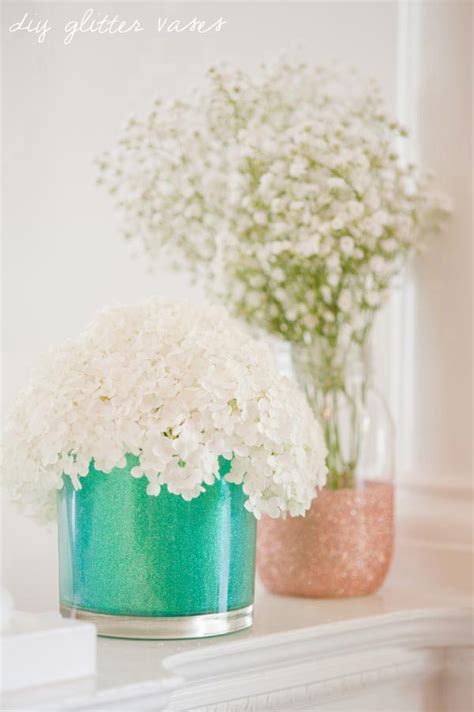 Diy Glitter Vases The Sweetest Occasion — The Sweetest
