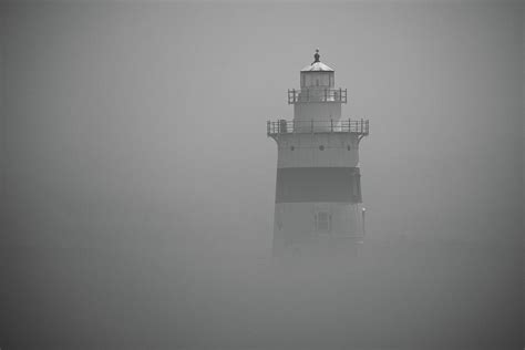 Foggy Lighthouse Photograph By Deb Swaney Jones