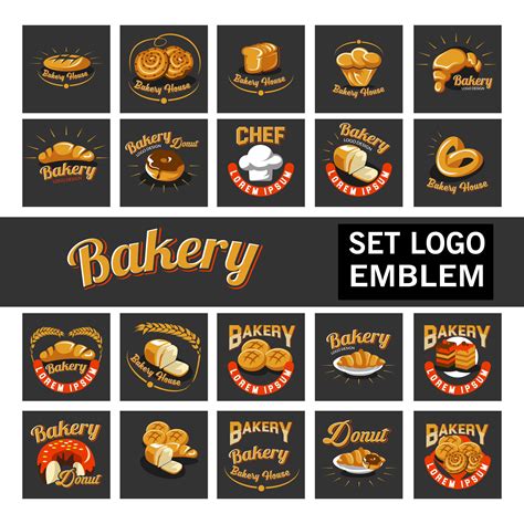 Bakery Logo Emblem 77800 Logos Design Bundles