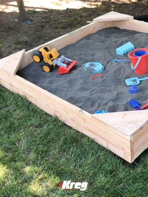Learn How To Build A Simple Sandbox Complete With Seating In The