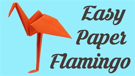 Origami for kids - Flamingo, Thanks giving Day Simple Easy Basic ...