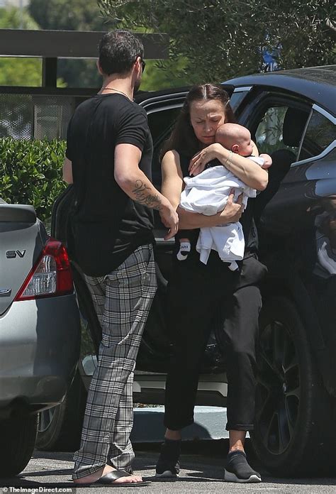Dwts Alum Karina Smirnoff Seen Out Newborn Son Theo Gabriel And Baby