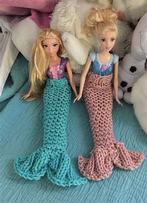 Free Knitting Pattern Barbie Mermaid Tail Barbie