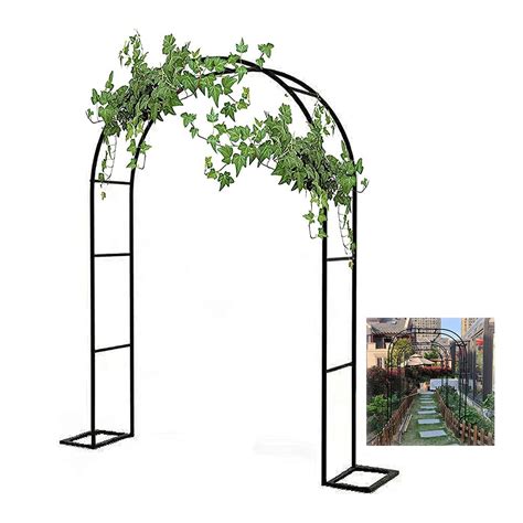 Buy Yibcn Black Metal Garden Arch Support Archway Rose Arches Heavy