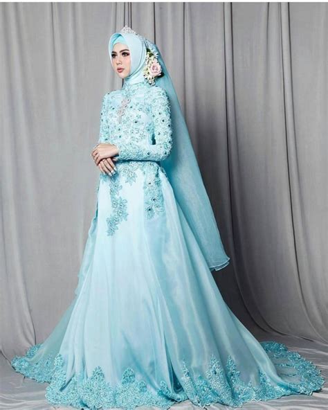 Ide Gaun Pengantin Muslimah Yang Syar I S D Model Baju Pengantin Muslim Desain Elegan