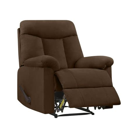 Homesvale Wall Hugger Dark Brown Microfiber Recliner